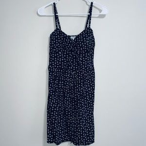 Black Dress With White Flowers